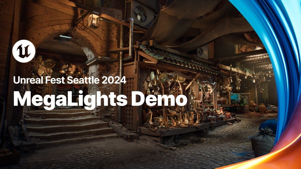 Unreal Engine MegaLights reveal demo
