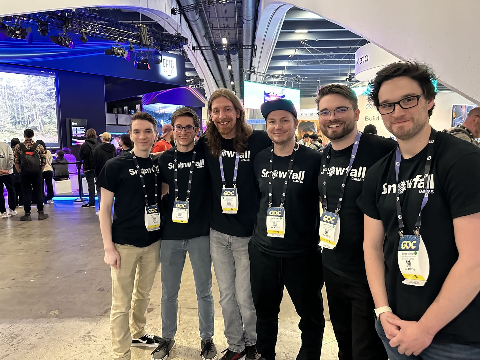 The Snowfall Games team at GDC